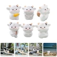 thumbnail image 3 of LYTMENT 12 Pcs Resin Mini Cow Figures For Diy Micro Landscape Farm Animal Cupcake Toppers Car Dashboard Ornaments Potted Plant Accessories, 3 of 7