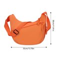 thumbnail image 4 of Clossjun Women Crossbody Bags Casual Lightweight Shoulder Bags Fashion Half Moon Bags Adjustable Belt Flexible Daypacks For Work Out Back To School Saffron, 4 of 6