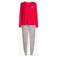 thumbnail image 3 of Joyspun Women's Long Sleeve Sleep Top and Jogger PJ Set, 2-Piece, Sizes up to 3X, 3 of 3
