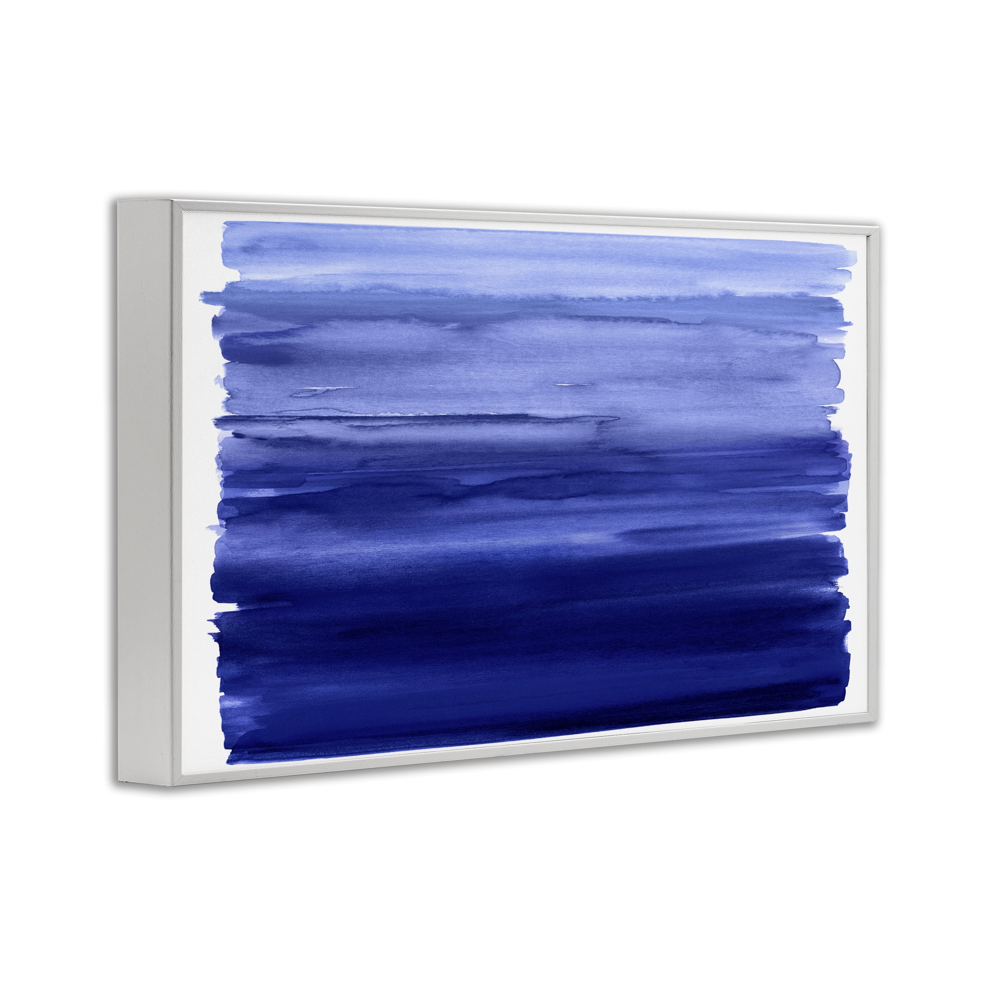 Stupell Industries Oceanic Ombre Blue White Framed Giclee Art, design by Allie Corbin