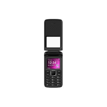 blu zoey flex 3g z170l unlocked gsm (at&t + t-mobile) dual-sim flip phone w/quick-glance window -