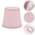 thumbnail image 5 of HERFIER 2pcs Cloth Lampshades Ceiling Lamp Chandelier Lamp Covers Dustproof Covers (Pink) 5.9x5.9x5.5in, 5 of 9