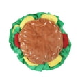 thumbnail image 3 of Sombrero de hamburguesa para mascotas perfecl Gatito suave Accesorio divertido para perros y gatos L, 3 of 8