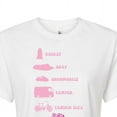 thumbnail image 3 of Barbie the Movie - Barbie Vehicles - Juniors Cropped Cotton Blend T-Shirt, 3 of 5