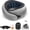 Gray, variant on G-Shape Memory Foam Travel Neck Pillow - 100% Pure Foam Ergonomic Support with Eye Mask & Ear Plugs for Airplane Flights, Car Trips & Office Naps.