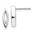 thumbnail image 1 of 925 Sterling Silver Diamond Earrings Drop Dangle, 1 of 7