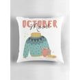 thumbnail image 5 of Ryan; October Mood Autumn Throw Pillow with Fall Leaves Design for Seasonal Couch, Living Room, Office Decor, 5 of 7