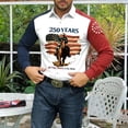 thumbnail image 3 of Hogleaql 4th Of July Hawaiian Shirts for Mens 4th Of July American Flag Print Short Sleeve Patriotic Shirts Collared Button Trendy Summer Beach Workout Shirts for Men White M, 3 of 4