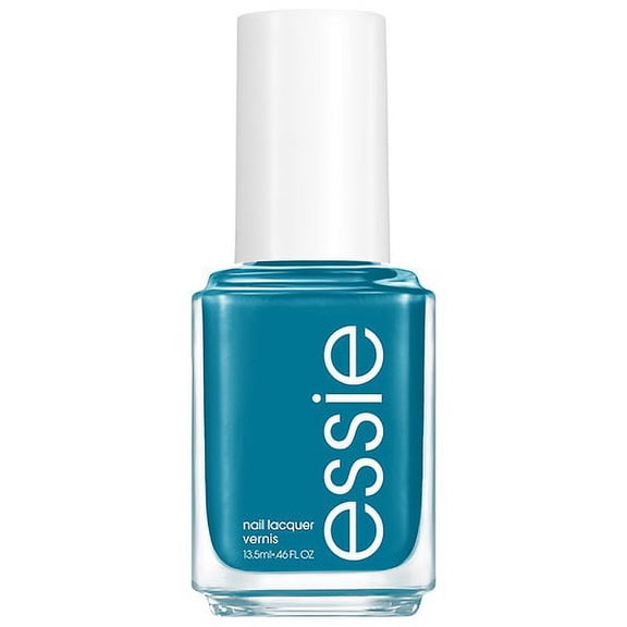 essie nail polish, Revenge's A Beach, summer 2022 collection, deep rich teal, 8-free vegan, 0.46 fl oz