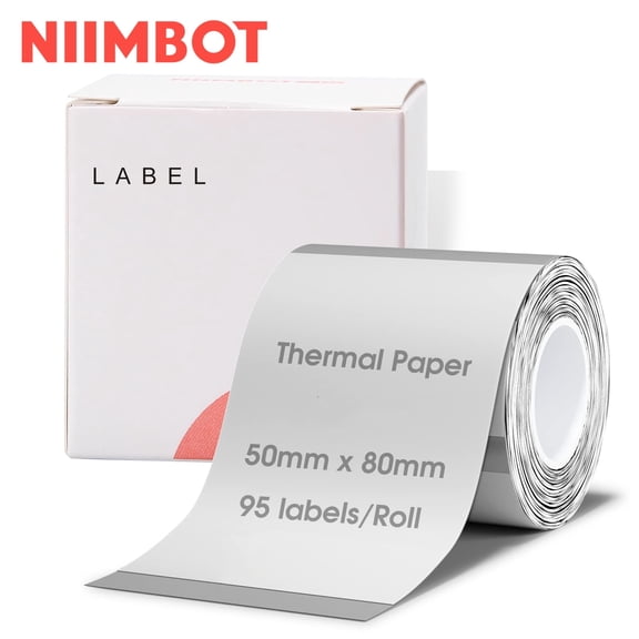 NIIMBOT B1/B21/B3S Printer Labels, 2" x 3.15", Clear, 95 Labels/Roll