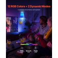 thumbnail image 6 of Battery Operated Wall Sconce Set of 2, Wireless Wall Lights with Remote Control, Rechargeable 4000mAh Battery, 12 RGB Colors, 3 Color Temperatures, 10 Brightness Levels, Timer & Dimmable Modes, 6 of 10