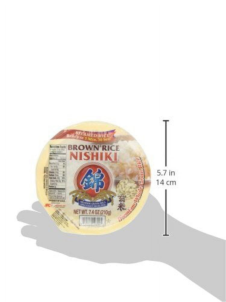 Nishiki Cooked Brown Rice, 7.4-Ounces (Pack of 6)