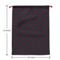 thumbnail image 6 of Christmas Bags Drawstring,Green and Red Christmas Plaid Pattern Large Xmas Christmas Gift Bags,Reusable for Xmas and New Year Party Favors and Supplies,27.6" X 19.7", 6 of 6
