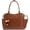 Brown, variant on LOVEVOOK Laptop Bag for Women, Leather Vintage Work Tote Bag Computer Office Teacher Bag with Large Cup Holder