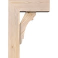 thumbnail image 3 of Ekena Millwork 7 1/2"W x 20"D x 28"H Olympic Block Smooth Bracket w/ Offset Brace, Douglas Fir, 3 of 25