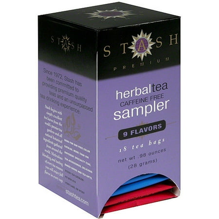 Stash Caffeine Free Herbal Tea Sampler, 18ct (Pack of 6)