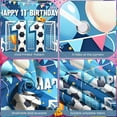 thumbnail image 4 of Soccer Theme Happy 11th Birthday Banner Blue Background Football Party Backdrop Golden Crown Trophy Design Soccer Birthday Display for Kids Birthday Party Football Themed Party Photo Shoot Backdrop, 4 of 9