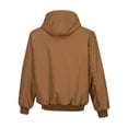 thumbnail image 2 of Portwest UFR48 Men's Duck Quilt Lined Flame Resistant Winter Hooded Jacket Brown, Small, 2 of 2