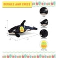 thumbnail image 3 of DolliBu Super Soft Killer Whale with Yellow Easter Egg Plush - Perfect Wild Life Stuffed Animals for Easter Basket, Cute Easter Egg Stuffed Animal Spring Toys for Girls, Boy, Baby - 18 Inches, 3 of 7