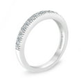 thumbnail image 2 of 1/5ctw Vintage Diamond Wedding Band in 10K White Gold, 2 of 3