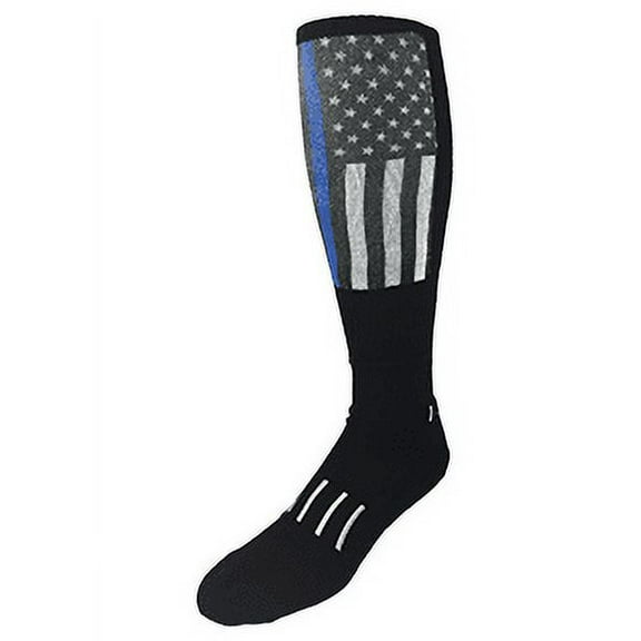 MOXY Sock The Thin Blue Line Deadlift Block Knee-High Dye-Sublimated Socks