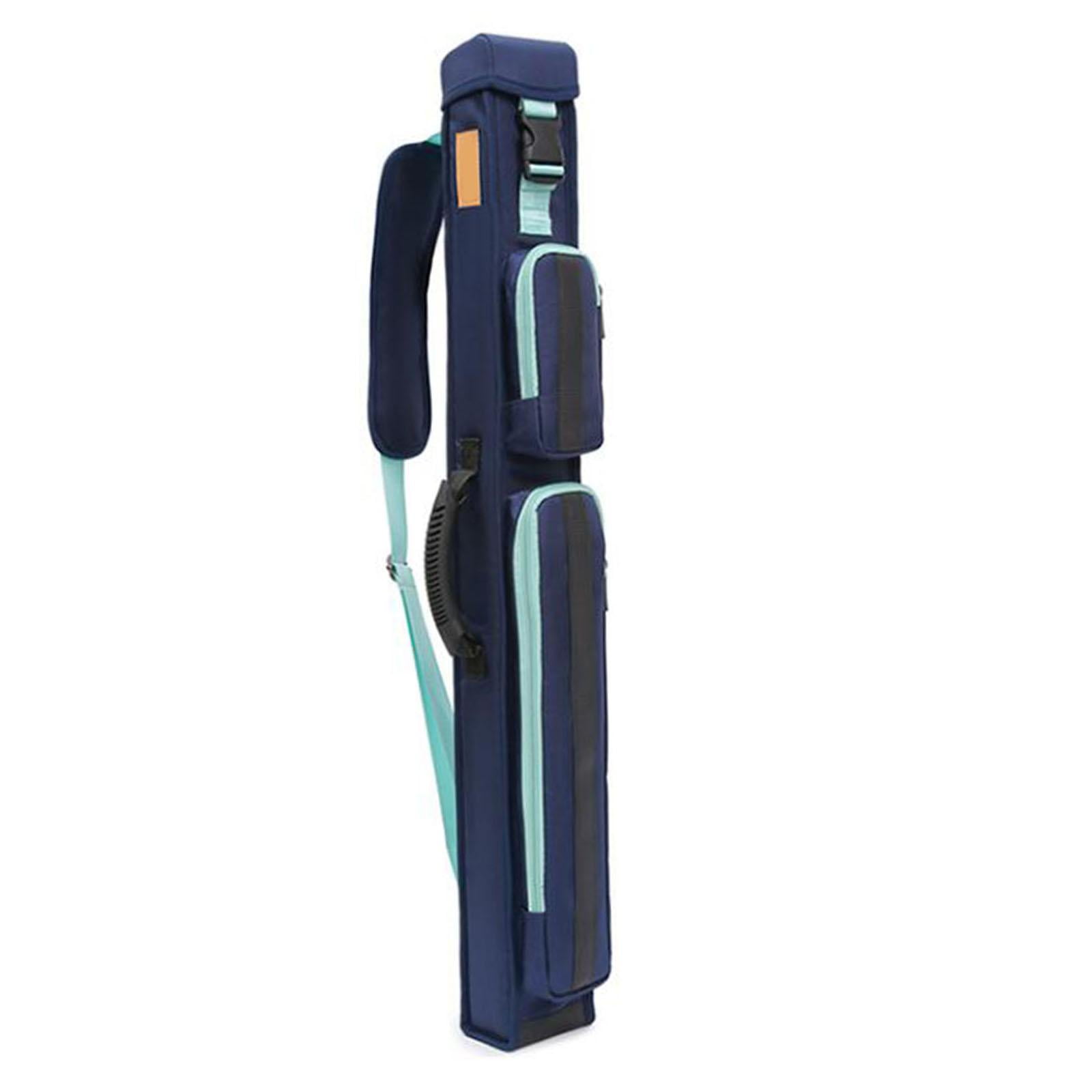 Colaxi Sac pour Queue de Piscine Fournitures de Billard Sacs Rembourrés pour Bâton de Piscine Étui pour Queue de Piscine 5 Trous Bleu