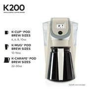 Keurig K200 Single-Serve K-Cup Pod Coffee Maker, Sandy Pearl