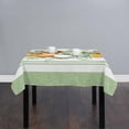 thumbnail image 2 of Sage Green Orange Fall Square/Round Tablecloths 60x60,Thanksgiving Pumpkins Eucalyptus Leaves Table Cloth Table Cover Indoor/Outdoor Tabletop Decor for Wedding Holiday Party Dinner Baby Shower, 2 of 7