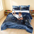 thumbnail image 3 of Erosebridal Steam Train Full Size Comforter Sets, Mountain Bedding Comforter Set, Mountain Steam, Navy Reversible 3-Piece 1 Comforter and 2 Pillowcases, 3 of 6