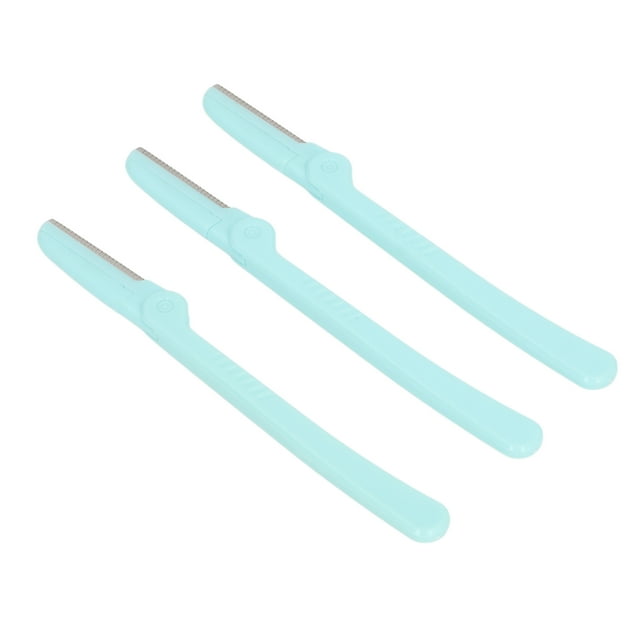 3Pcs Eyebrow Shaper Set Cute Cartoon Pattern Portable Facial Face Razor with Thin Blades, Perfect for All Skin Types