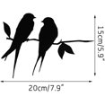 thumbnail image 5 of Metal Barn Swallows Tree Metal Art Bird Garden Steel Silver Bird Yard Art Metal Birds Patio Yard Landscape Bird Ornaments (Black 1),11 Feliz Sencillez, 5 of 5