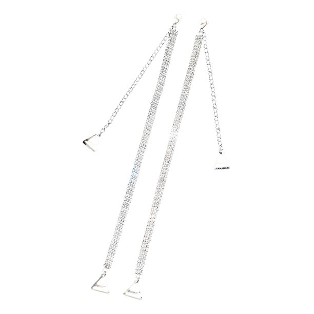 2 piezas de cadena de hombro sexy brillante con diamantes de imitación ajustable para sujetador, joyería corporal para fiesta, accesorios para vacaciones en la playa