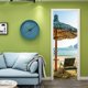thumbnail image 1 of ZHAOCHENG (77x200cm,Estilo G) Etiqueta de la puerta Efecto trompe l'oeil 3D Interior PVC Pegatinas de pared para decoración de paredes Sala de estar Cocina Dormitorio Baño Papel tapiz, 1 of 5