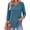 Lake-Blue, variant on Fantaslook Womens 3/4 Sleeve Shirts with Buttons Dressy Casual Blouses Tunic Tops Fall Clothes