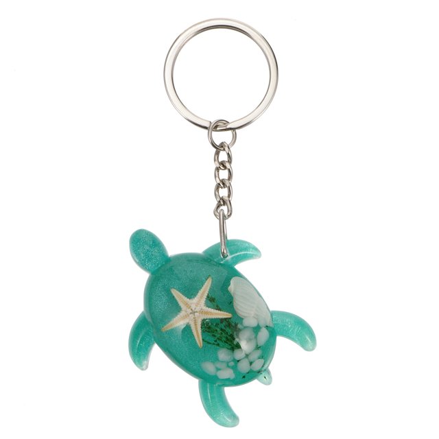 Miangastore Adorable Turtle Keychain Made of Resin in Pink with Exquisite Workmanship for Decoration 1pc