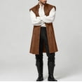 thumbnail image 2 of Men'S Medieval Renaissance Sleeveless Costume Vest Robe For Halloween Party Cosplay Role Play Themed Event Masquerade Dress Up Outfit, 2 of 6