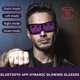 thumbnail image 3 of Gafas de fiesta con Bluetooth Led Idiomas personalizados Usb Charge Flashing Luminous Eyewear Gafas de sol de concierto Afortunado Sencillez, 3 of 5