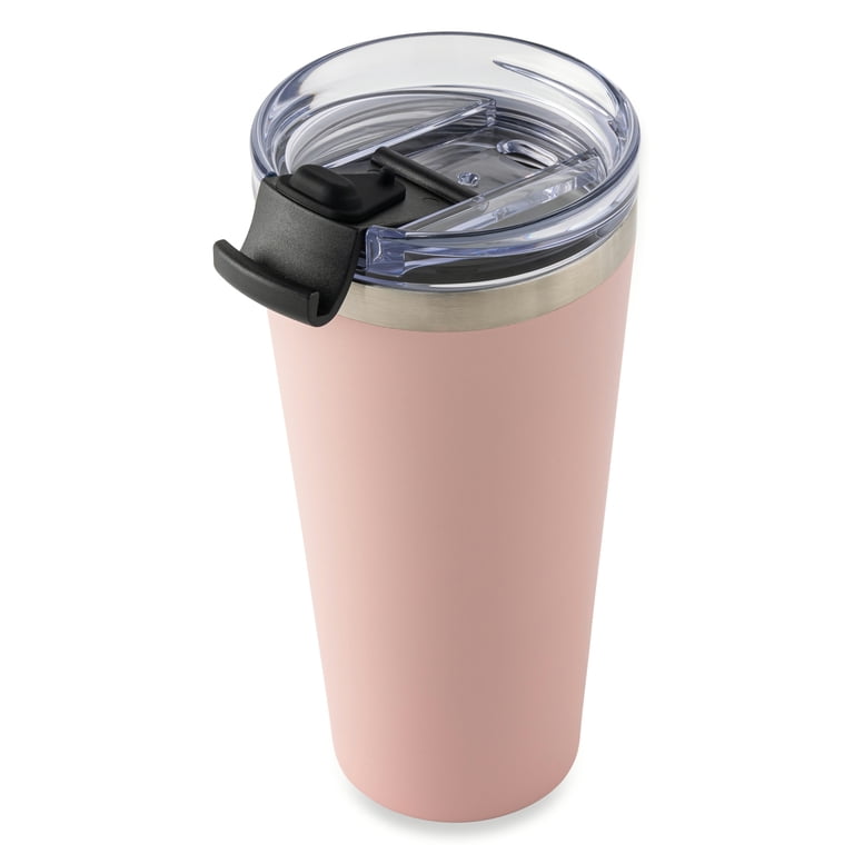 Mainstays Stainless Steel Tumbler, 20 oz, Blush photo 8
