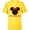 Yellow, variant on Disney Minnie Mouse Red Bow Icon Schwester Family German- Short Sleeve T-Shirt for Kids - Customized-White