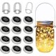 thumbnail image 1 of Luces solares, paquete de 12, 30 luces LED solares para exteriores, luces solares de luciérnaga, luces solares con tapas de hadas, luces solares impermeables con perchas para boca regular, 1 of 5