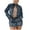 Blue, variant on 2 Piece Skirt Sets for Women Nightclub Party Embroidered Button Zipper Long Sleeve Denim Jacket Skirt Suit Summer Outfits for Women Blue S