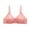 Pink, variant on Women Sleep Solid Bra Front Buckle Lace Edge Seamless Movement Yoga Sleep Bra for Support and Comfort 44 Beige