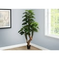 thumbnail image 3 of Artificial Plant - 83" Tall - Monstera Tree - Real Touch - Green - Black Pot, 3 of 3