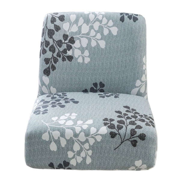 Funda de silla moderna con estampado suave, protector de taburete de bar, fundas para sillas de altura de mostrador Azul claro