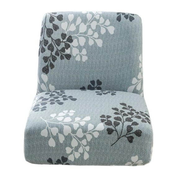 Modern Printed Armless covers Universal Removable Blue