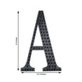 thumbnail image 3 of Efavormart 6" Letter A Black Self-Adhesive Rhinestone Number Stickers for DIY Crafts, Handicraft Art, Graduation Cap Decorations Birthday Party, Wedding Alpha-Numeric stickers, 3 of 10