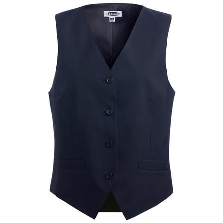Fully Lined Jacket - Edwards 7490 Women's V-Neck Fully Lined Economy Vest