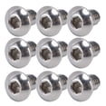 thumbnail image 1 of 100Pcs Button Head Socket Caps Screws, Galvanized Steel M4x0.7mm Hex Socket Caps Screws for Accuracy Machinery Industries, 1 of 7