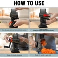 thumbnail image 7 of Rotary Cheese Grater, 3-in-1 Manual Vegetable Slicer with Handle, Kitchen Shredder with Suction Base for Cheese, Nuts, Potatoes and Salads, Easy to Clean, 7 of 7