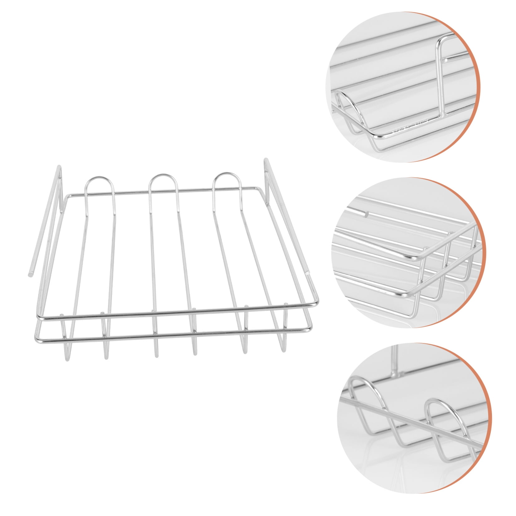 IBASETOY 1Set Stainless Steel Egg Organizer Fridge Beer Rack Practical Design for Kitchen Use
